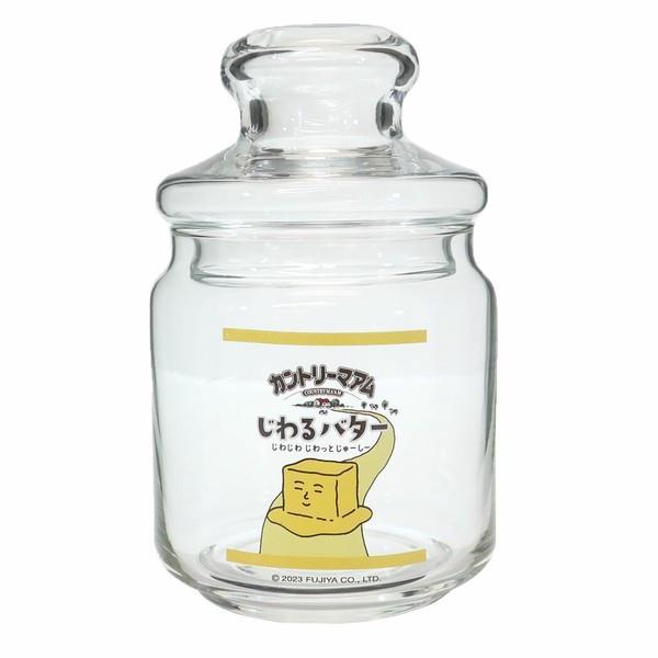 保存容器 カントリーマアム ガラスキャニスター じわるバター拍卖