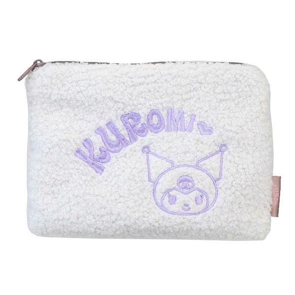 クロミ ポーチ ボア フラットポーチ コスメポーチ アイボリー サンリオキャラクターズ拍卖