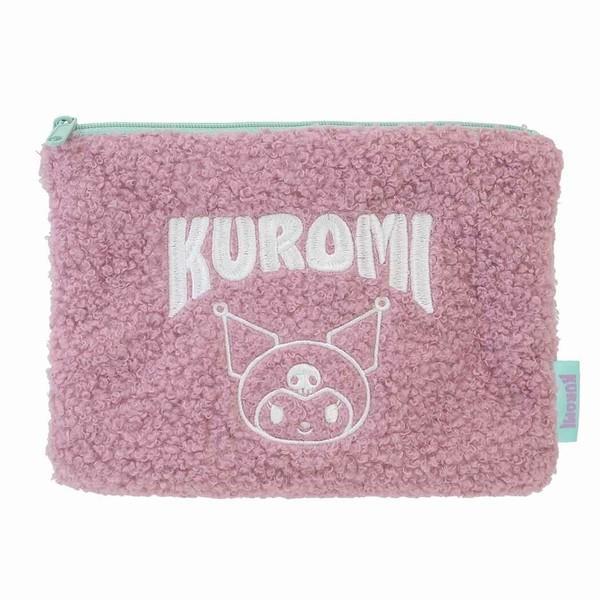 クロミ ポーチ ボア フラットポーチ コスメポーチ チリアンパープル サンリオキャラクターズ拍卖
