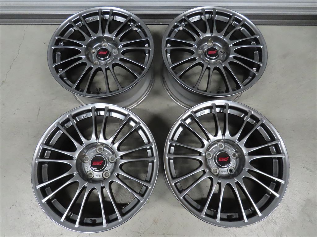 インプレッサ WRX Sti BBS 純正 スバル RV739 鍛造 8.5J +55 PCD114.3 5穴 18インチ Aライン タイプS 4本拍卖