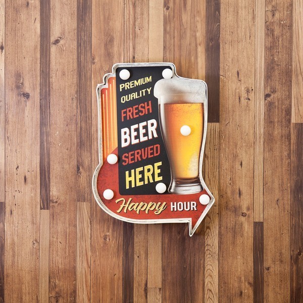 アメリカン雑貨 LED 照明 フレッシュ ビール 壁掛 飾り インテリア アメリカンクラシック 雑貨 お店 什器 ディスプレイ拍卖