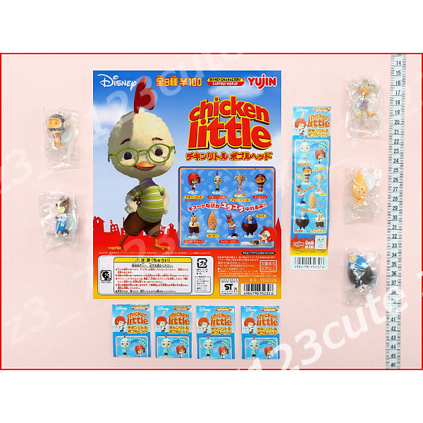 ★ガチャポン ディズニー チキン・リトル ボブルヘッドより5種★cr002987拍卖