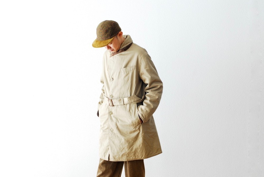 未使用品 18aw Engineered Garments エンジニアードガーメンツ Shawl Collar Reversible Coat ショールカラー リバーシブルコート サイズS拍卖