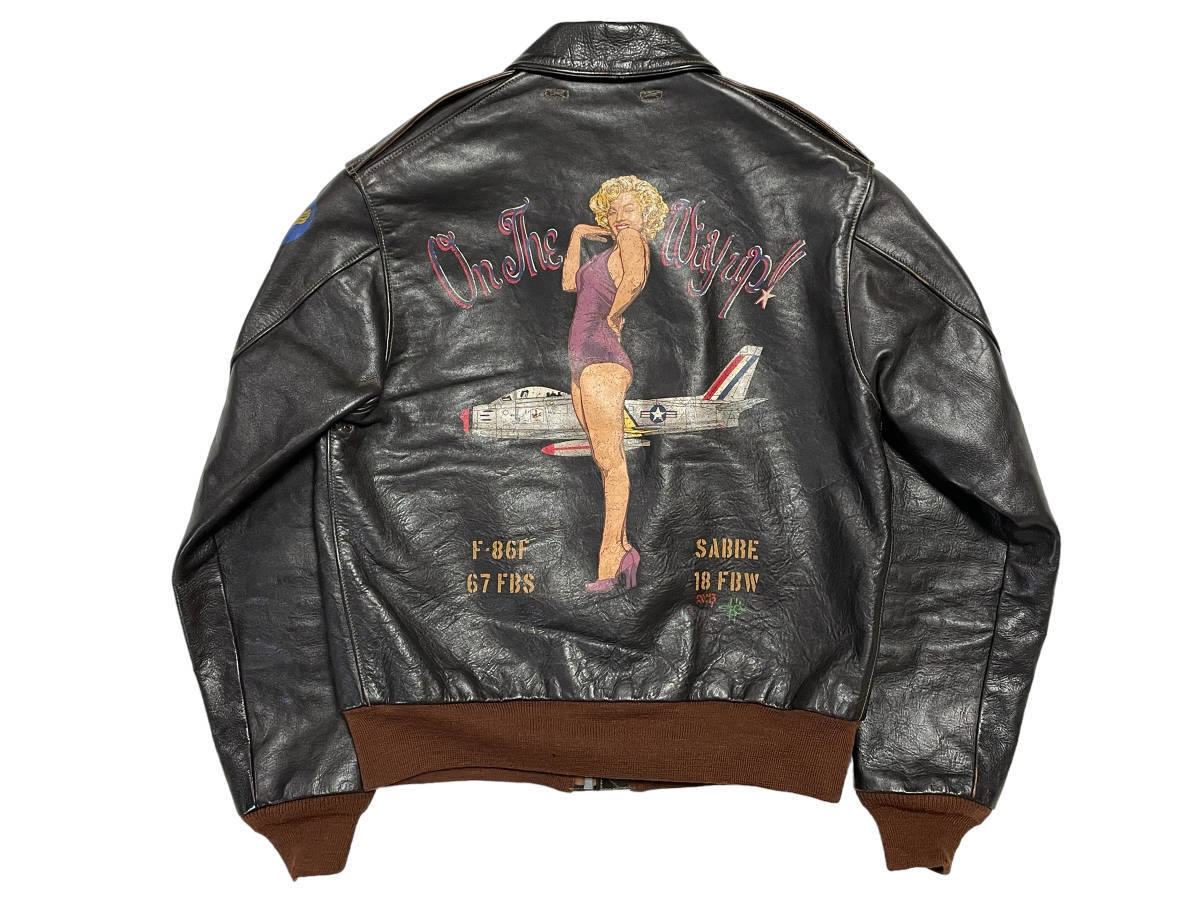 レッドシルク 別注 TOYSMcCOY × REALMOON トイズマッコイ TYPE A-2 ROUGH WEAR CLOTHING MARILYN MONROE ラフウェア フライトジャケット拍卖