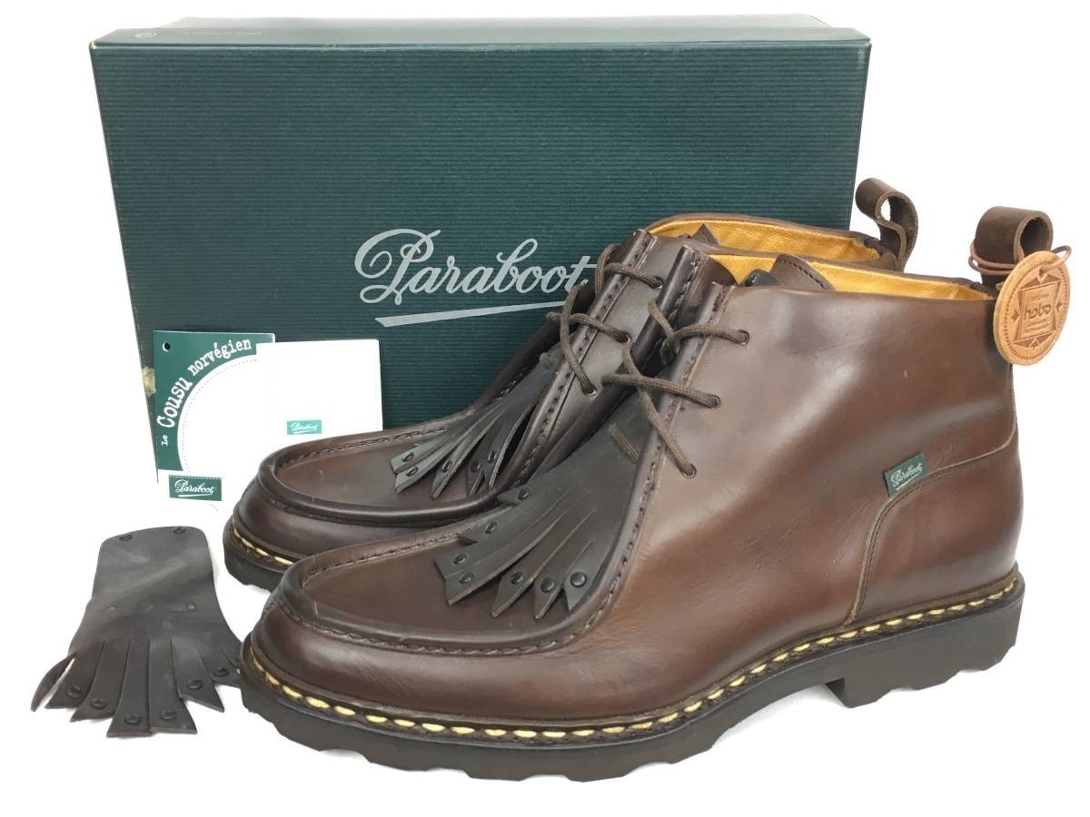 未使用品 Paraboot パラブーツ hobo ホーボー 別注 MUCY MARCHE Ⅱ ミューシー マルシェ MARRON マロン サイズ10拍卖