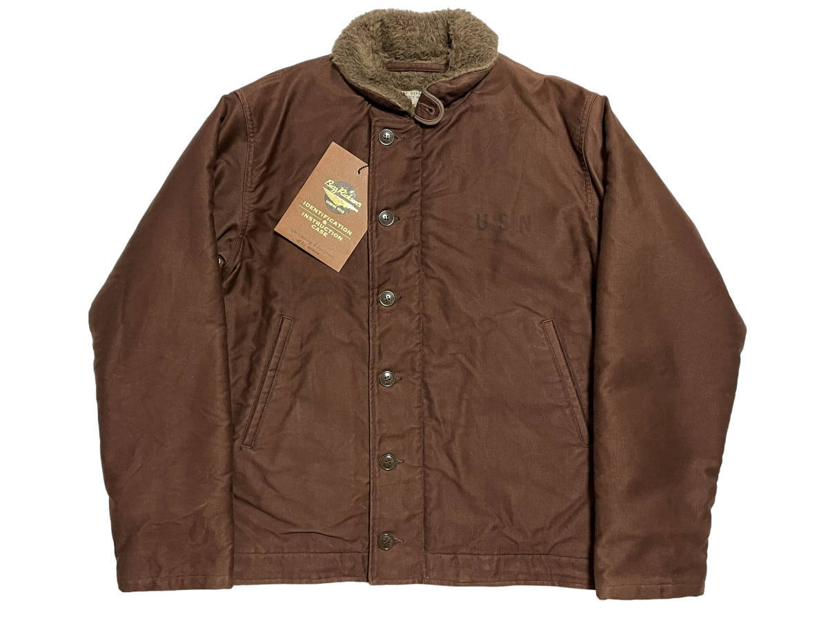 未使用品 サイズ40 BUZZ RICKSON'S バズリクソンズ BR12534 BROWN N-1 DECK JACKET TEST SAMPLE デッキジャケット テストサンプル ブラウン拍卖