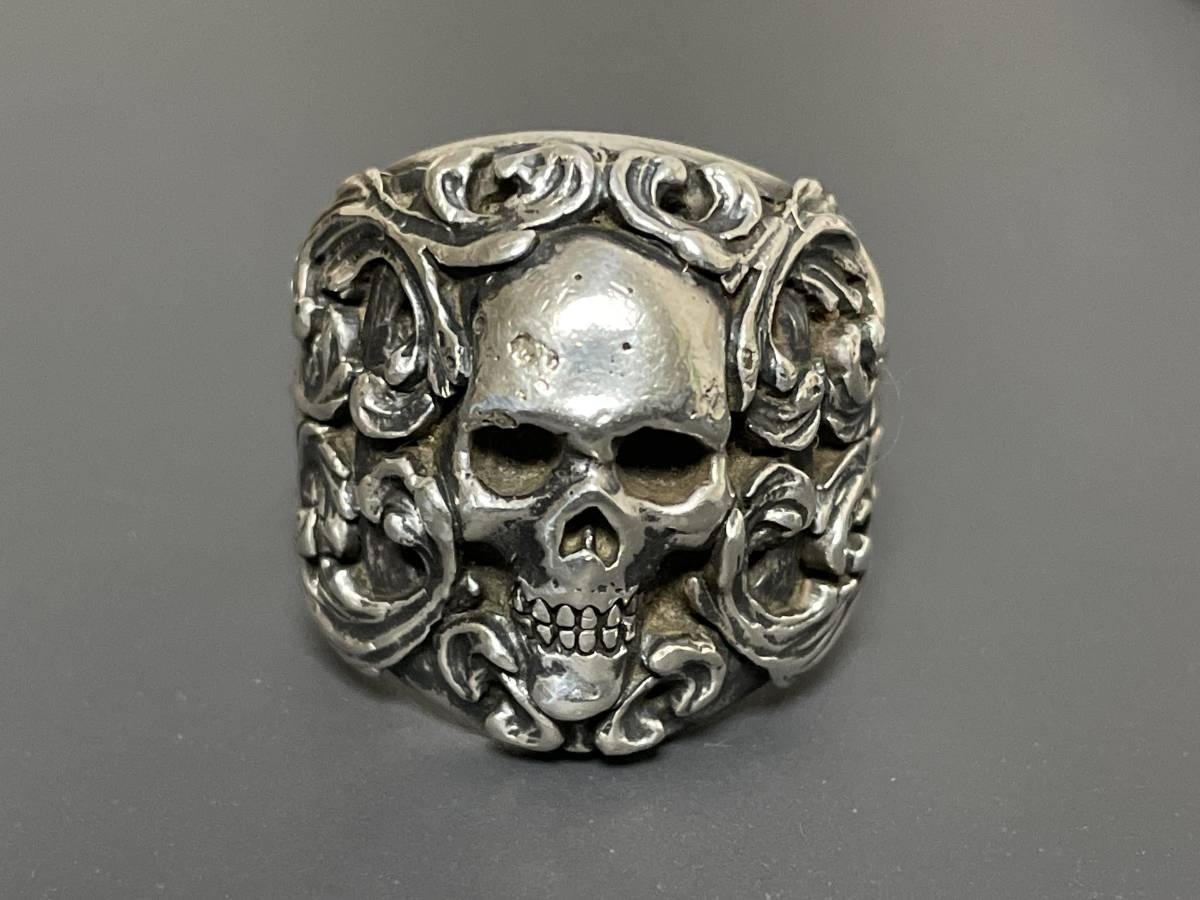 NUMBER (N)INE × MAGICAL DESIGN ナンバーナイン マジカルデザイン スカル アラベスク リング 指輪 SILVER シルバー 950 約22号拍卖