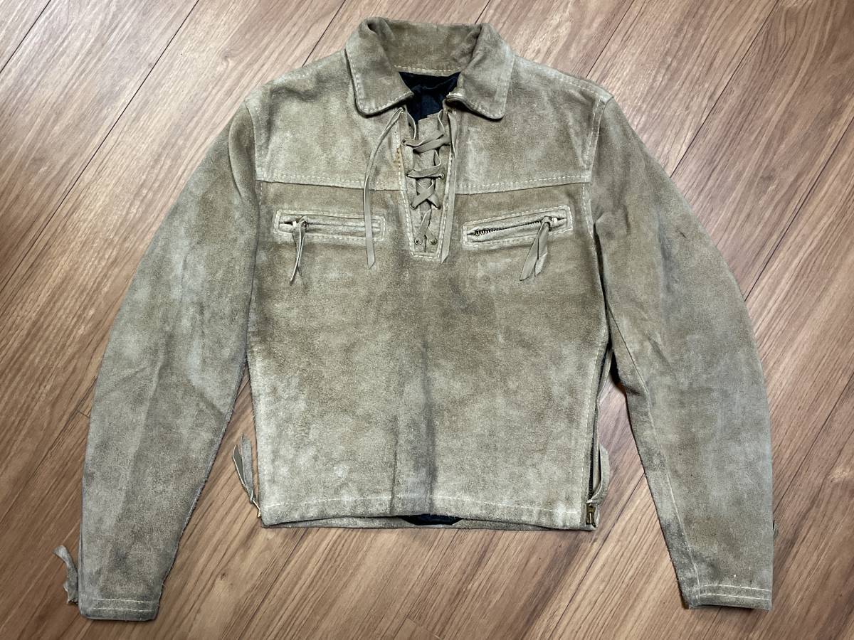 Langlitz Leathers ラングリッツレザー TIMBERLINE ティンバーライン プルオーバー ライダース ジャケット スウェード サイズ36拍卖