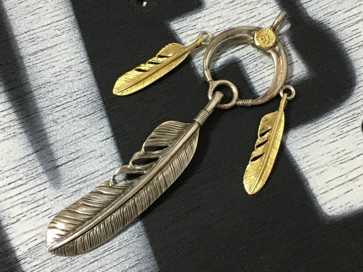特注 WINGROCK ウイングロック 3点吊り ナジャ ナジョーネ 全金フェザー ネックレストップ拍卖