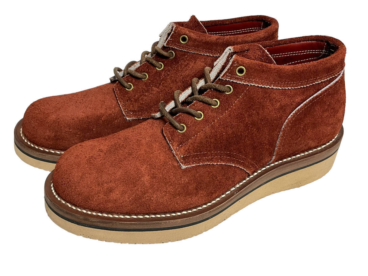 未使用品 US8.5 ROLLING DUB TRIO ローリングダブトリオ COUPEN OIL SUEDE RED BROWN コペン オイル スウェード レッドブラウン vibram拍卖
