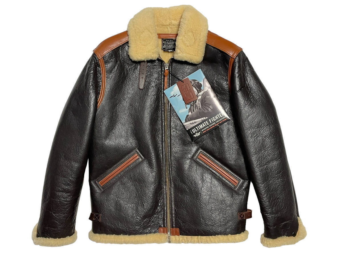 未使用品 サイズ36R THE FEW ザフュー B-6 ムートン フライトジャケット AERO LEATHER LCO. CO. エアロレザー 実名復刻拍卖
