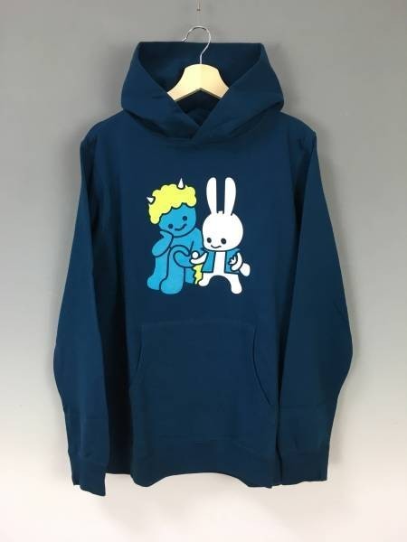 【岡山限定】 CUNE キューン パーカー 青鬼 うさぎ 2周年 サイズXL ネイビー 新品未使用拍卖