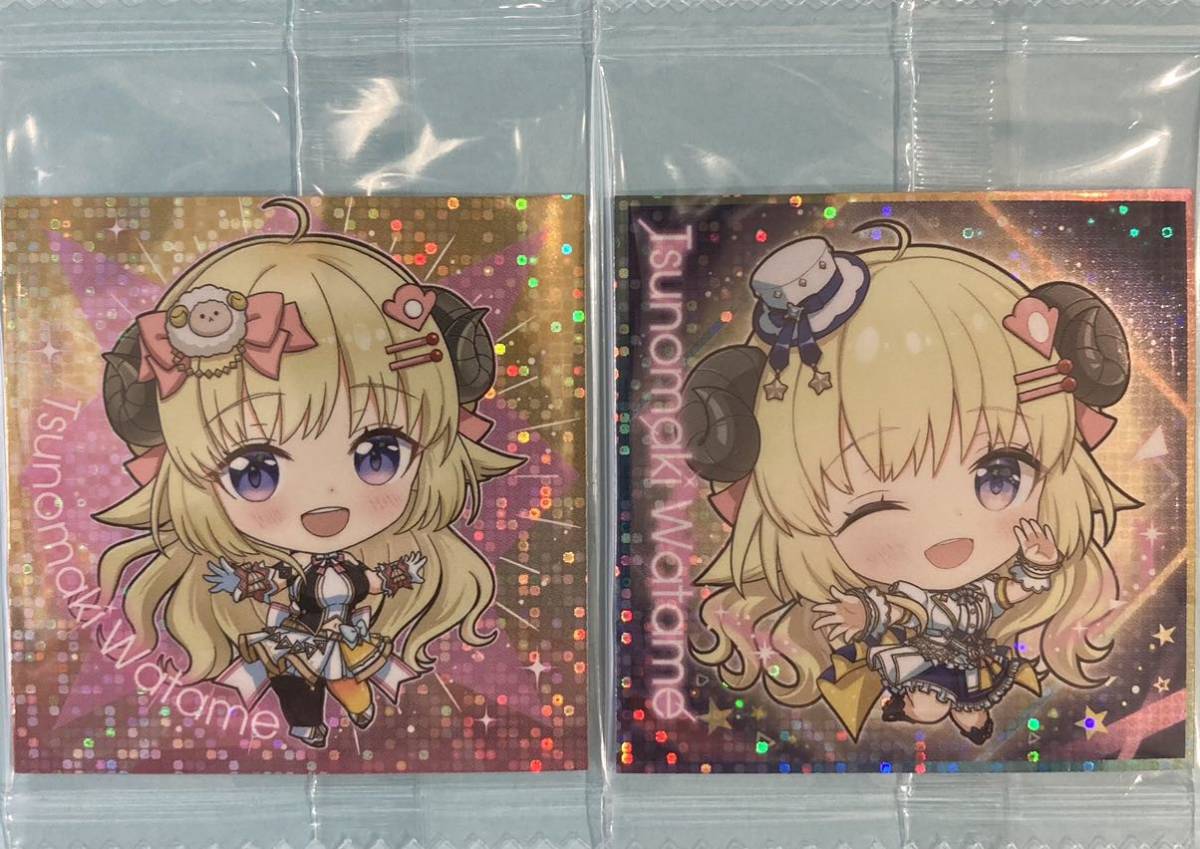 角巻わためメタリックシール2枚 イタジャガホロライブ3 11&28 内袋未開封拍卖