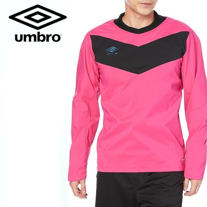 【新品特価!定価7590円が78%OFF!】 アンブロ(UMBRO) サッカーウェア ラインドクロストップ UUUSJF31 EPNK/サイズO拍卖