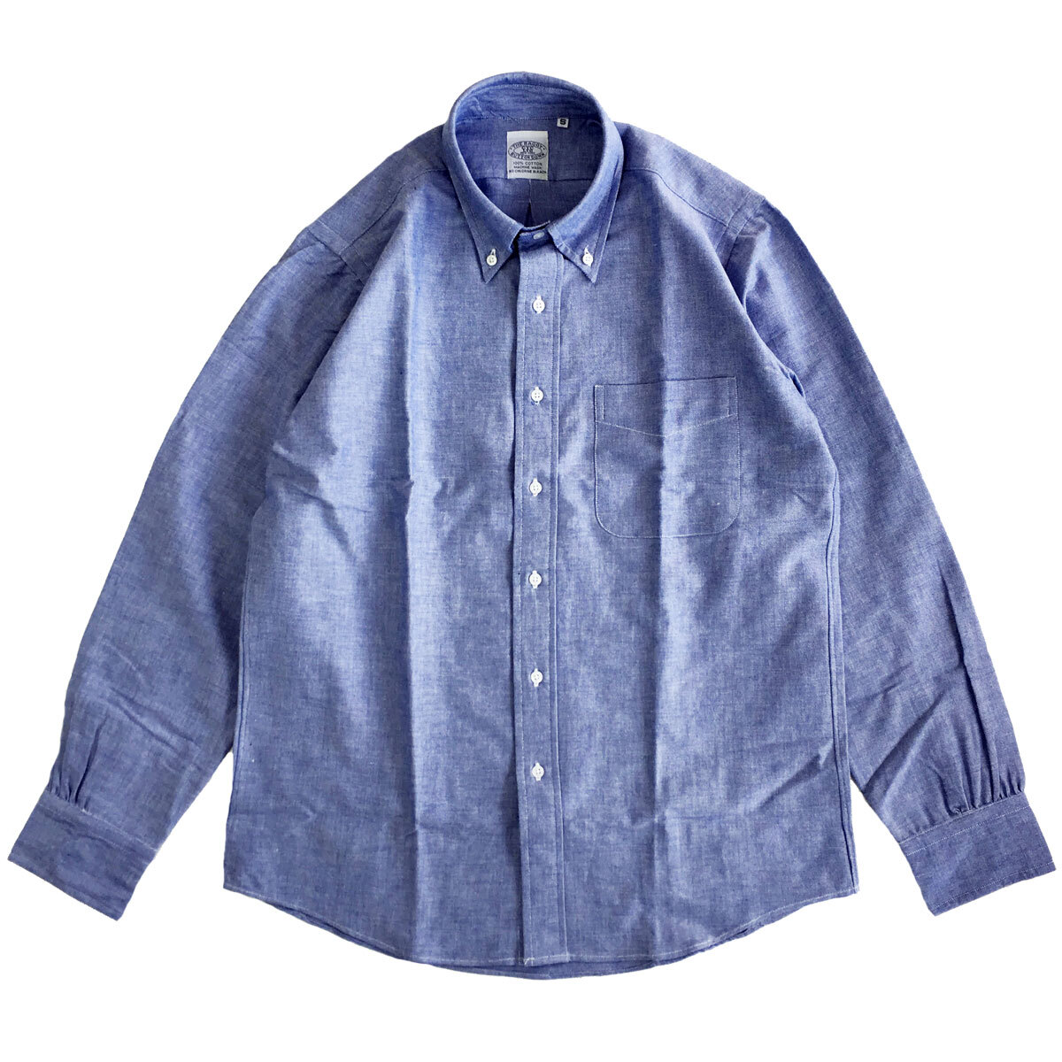 THE BAGGY バギー オックスフォード ボタンダウン 長袖 シャツ ブルー XLサイズ OXFORD L/S BD SHIRTS拍卖