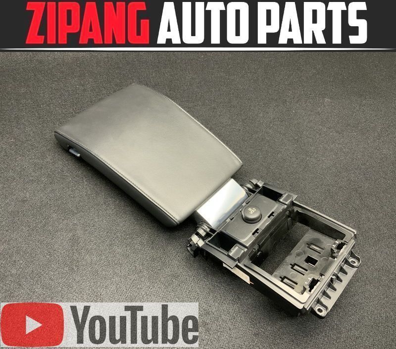 VL003 BB ボルボ V70 T5 SE 本革 センターコンソール アームレスト/肘掛 ◆黒革/ブラック 【動画有り】○拍卖