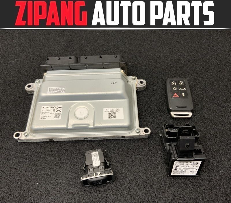 VL033 MB V40 T5 Rデザイン B5204T エンジン コンピューター キー 鍵/スロット付 ◆31312651 AB ★動作OK/エラー無し ○拍卖