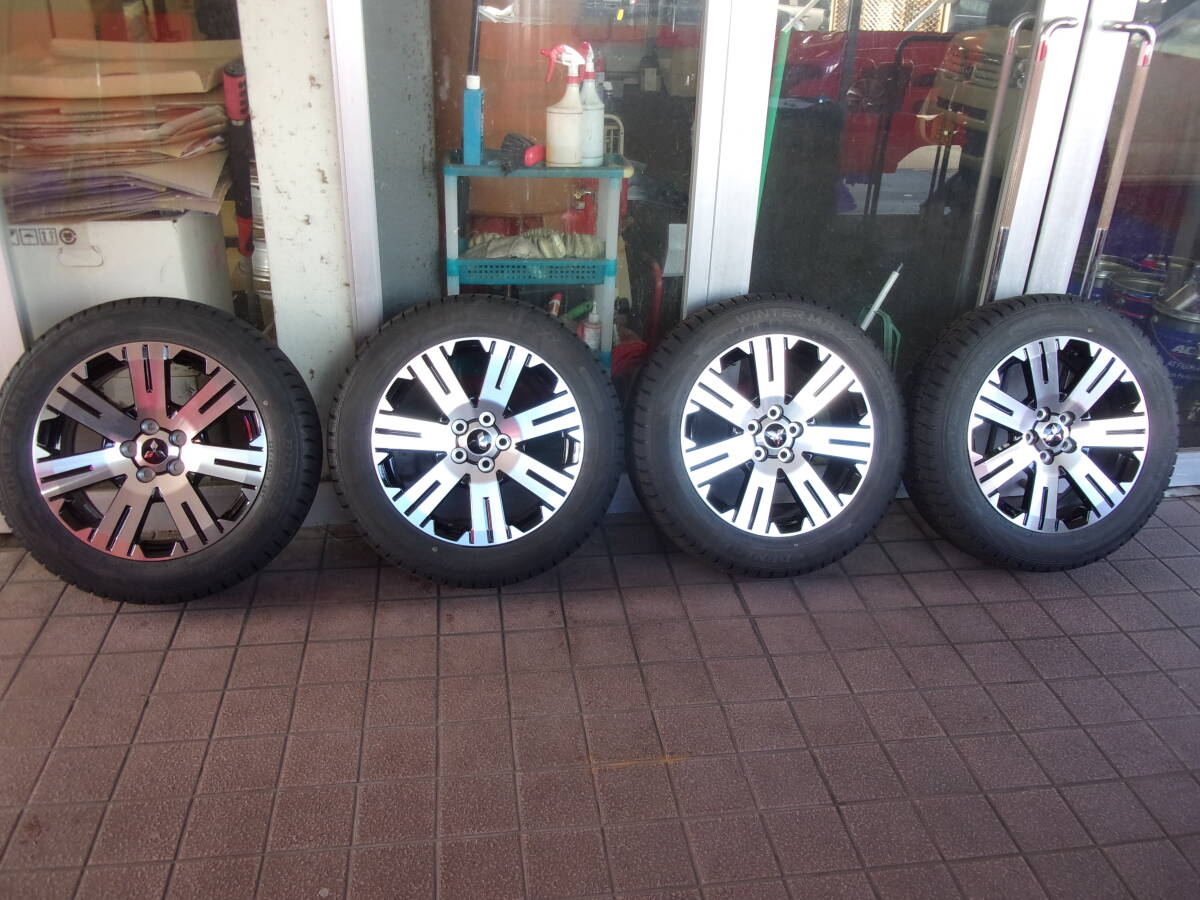 ♪S3162 ミツビシ デリカD5純正アルミホイール 2021年製ダンロップ 225/55R18 タイヤセット♪拍卖