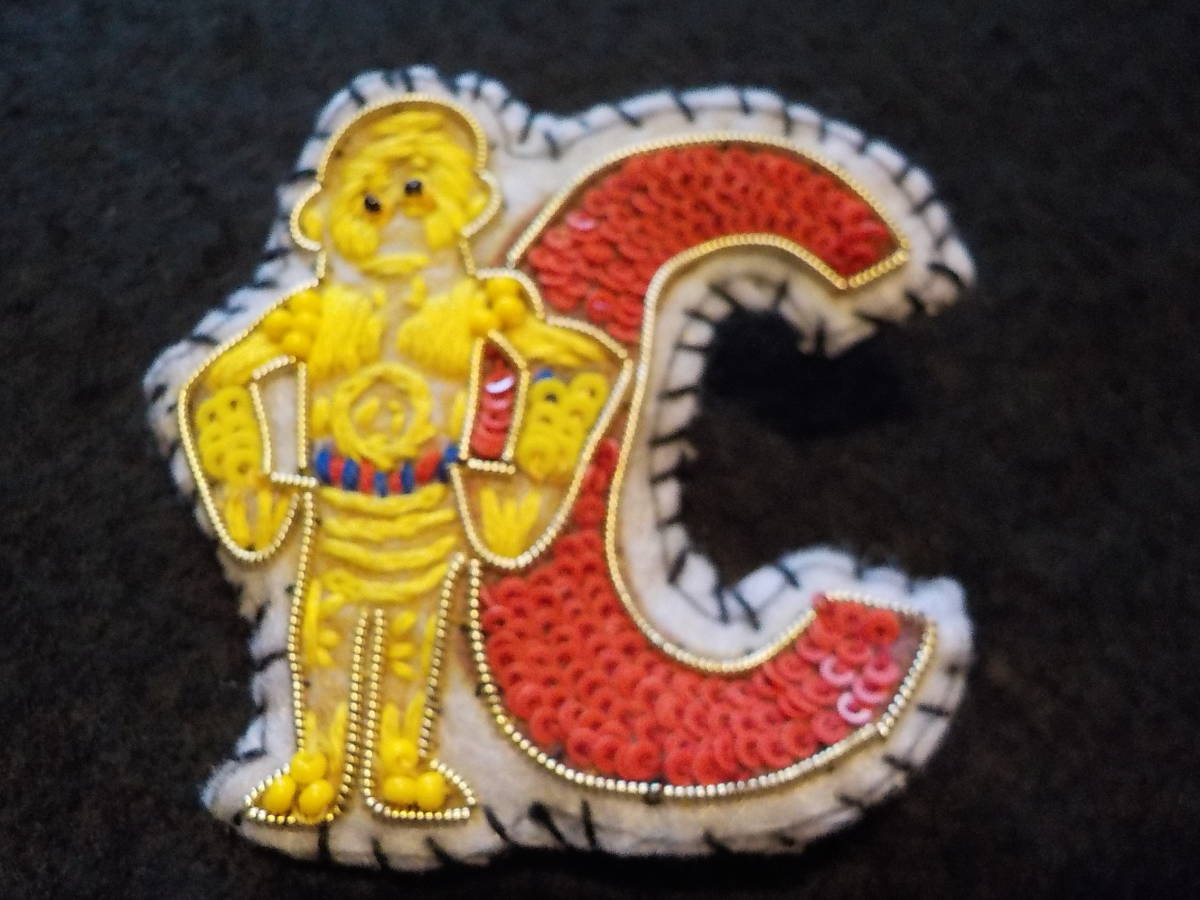 ★レア★ルーカスフィルム ★スターウォーズ★Star Wars★C3PO★スパンコール製★バッジ★拍卖