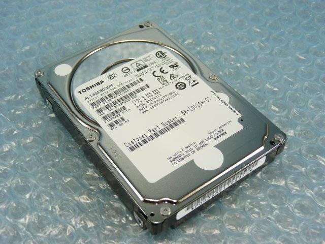 1PNS // TOSHIBA AL14SEB030N 300GB 2.5インチ SAS HDD 10K(10000)rpm 12Gb 15mm / 58-100169-01 // Cisco UCS C220 M4S BE6000H 取外拍卖