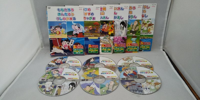 090-2752 送料無料 むかしばなし 全6巻 ディスクにキズ・中心部にヒビ有り レンタル版 ジャケットとディスクのみ拍卖