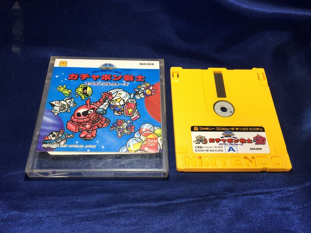 中古BP★SDガンダムW ガチャポン戦士 スクランブルワールド★ディスクシステムソフト/外箱、説明書欠品拍卖