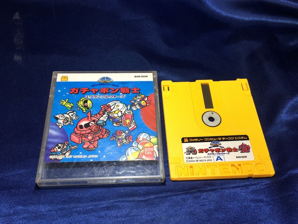 中古BP★SDガンダムW ガチャポン戦士 スクランブルワールド★ディスクシステムソフト/外箱、説明書欠品拍卖