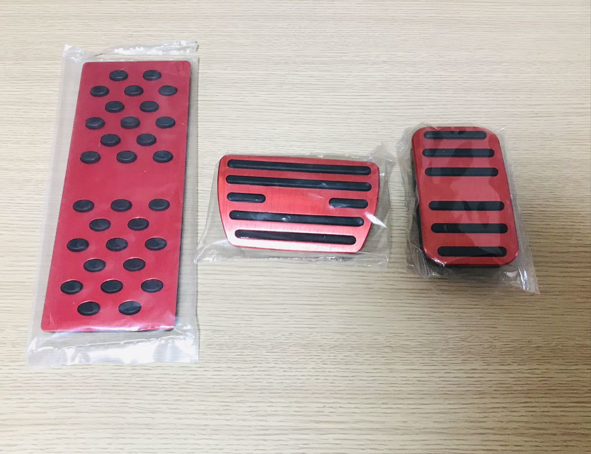 ホンダ車用 フットペダルカバー CR-V ジェイド アコード シビック 3点赤拍卖