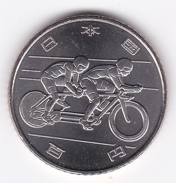 ★東京2020パラリンピック競技大会記念 100円クラッド貨幣 4次 自転車 未使用★拍卖