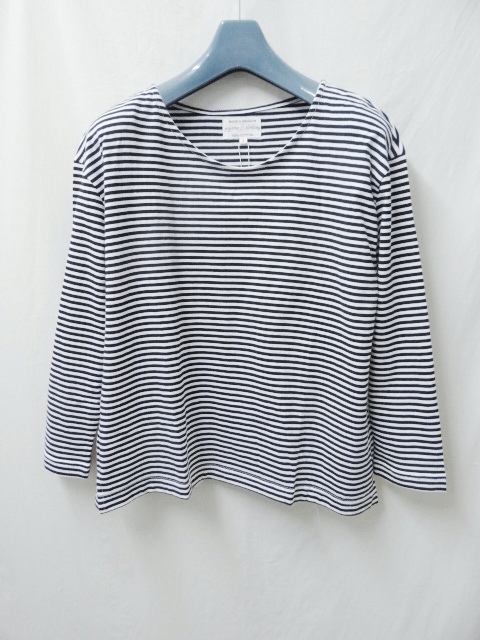 PYJAMACLOTHING ピジャマクロージング 新品未使用 ベルギー製 BEACH TOP STRIPE ホワイト/ブラック拍卖