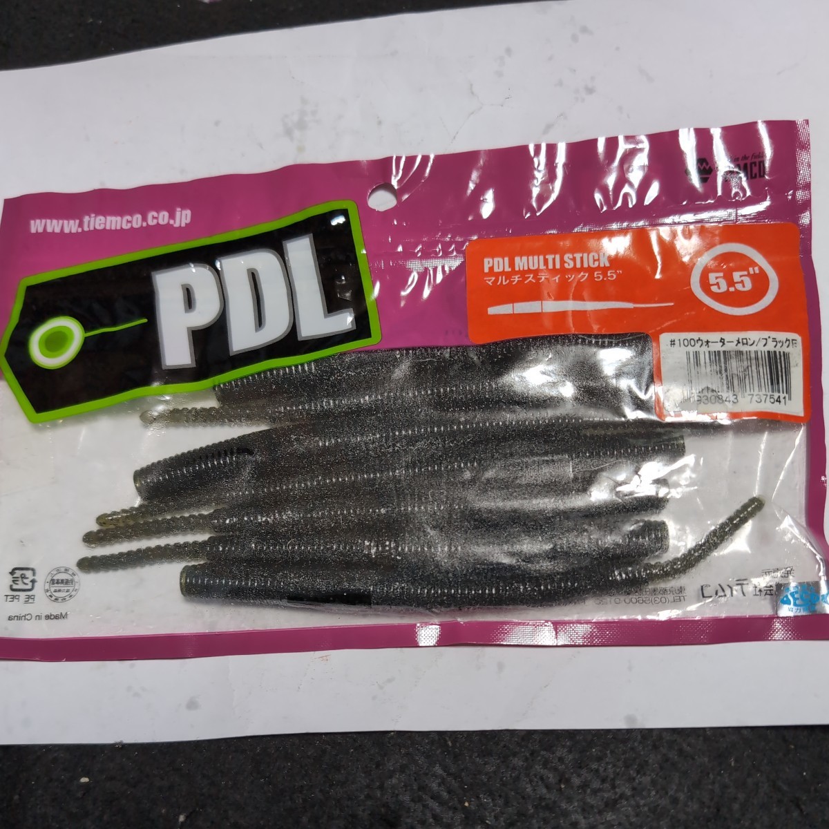 ■ティムコ■マルチスティック■5.5インチ、7本入、ウオーターメロンブラックフレーク■中古品■拍卖