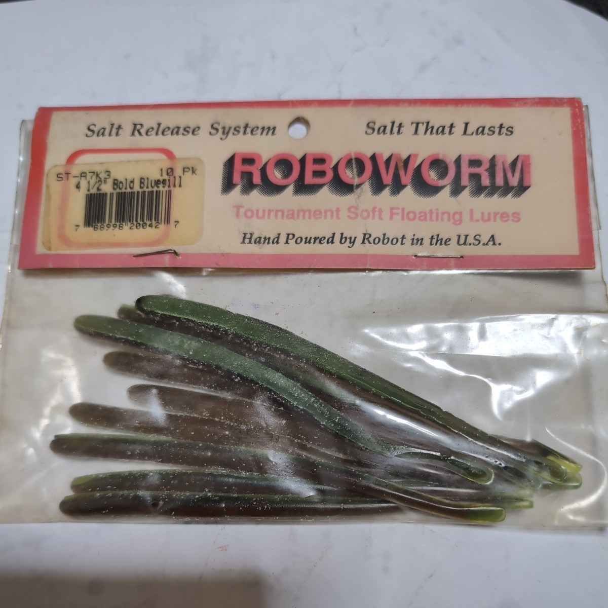 ■新品■ロボ■41/2インチ、ストレート■10本入、ボルドブルーギル■拍卖