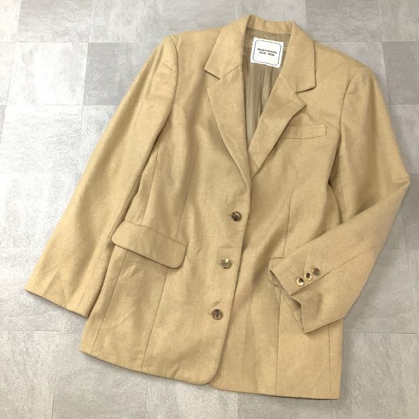 【高級生地 MARLING&EVANS】良品 Mademoiselle NON NON マドモアゼルノンノン マーリング&エヴァンス ジャケット レディース XL相当拍卖