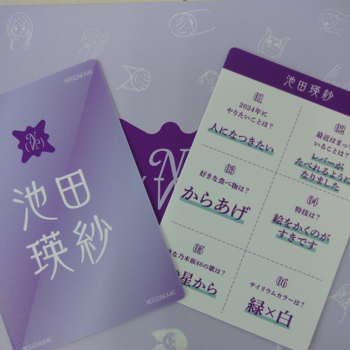 池田瑛紗 乃木坂46 2024年 福袋 B 福袋限定 6ヒントかるた かるた カルタ ラッキーバッグ lucky bag 即決拍卖