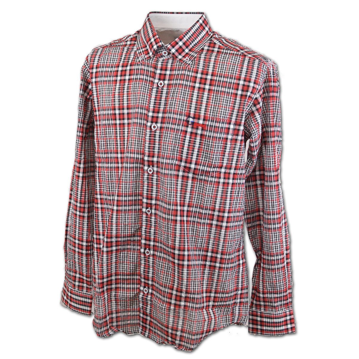 30%OFF【GARBASUS ガルバス】メンズ 長袖シャツ LL(50) 赤 31-1103-03-65 アンジェロ カジュアル おしゃれ 日本製 大きいサイズ @拍卖