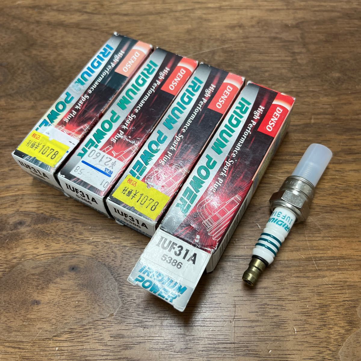 MB-1955★クリックポスト(全国一律送料185円) DENSO デンソー イリジウムパワープラグ スパークプラグ IUF31A 5386 ×4本セット M-2/②拍卖