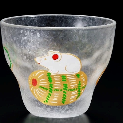 石塚アデリア めでた干支 盃 杯 子 6014拍卖