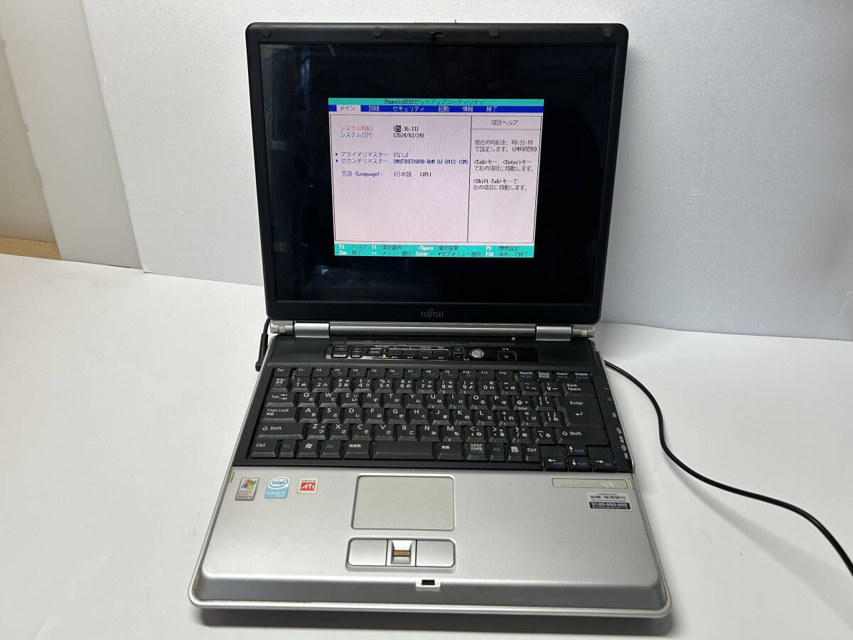 ◆FUJITSU FMV-BIBLO NB55R/T BIOS起動OK ジャンク拍卖