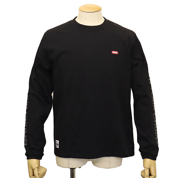 CHUMS (チャムス) CH01-2276 HWYC LS T-Shirt ロゴ 長袖Tシャツ CMS148 K069BlackxGray M拍卖