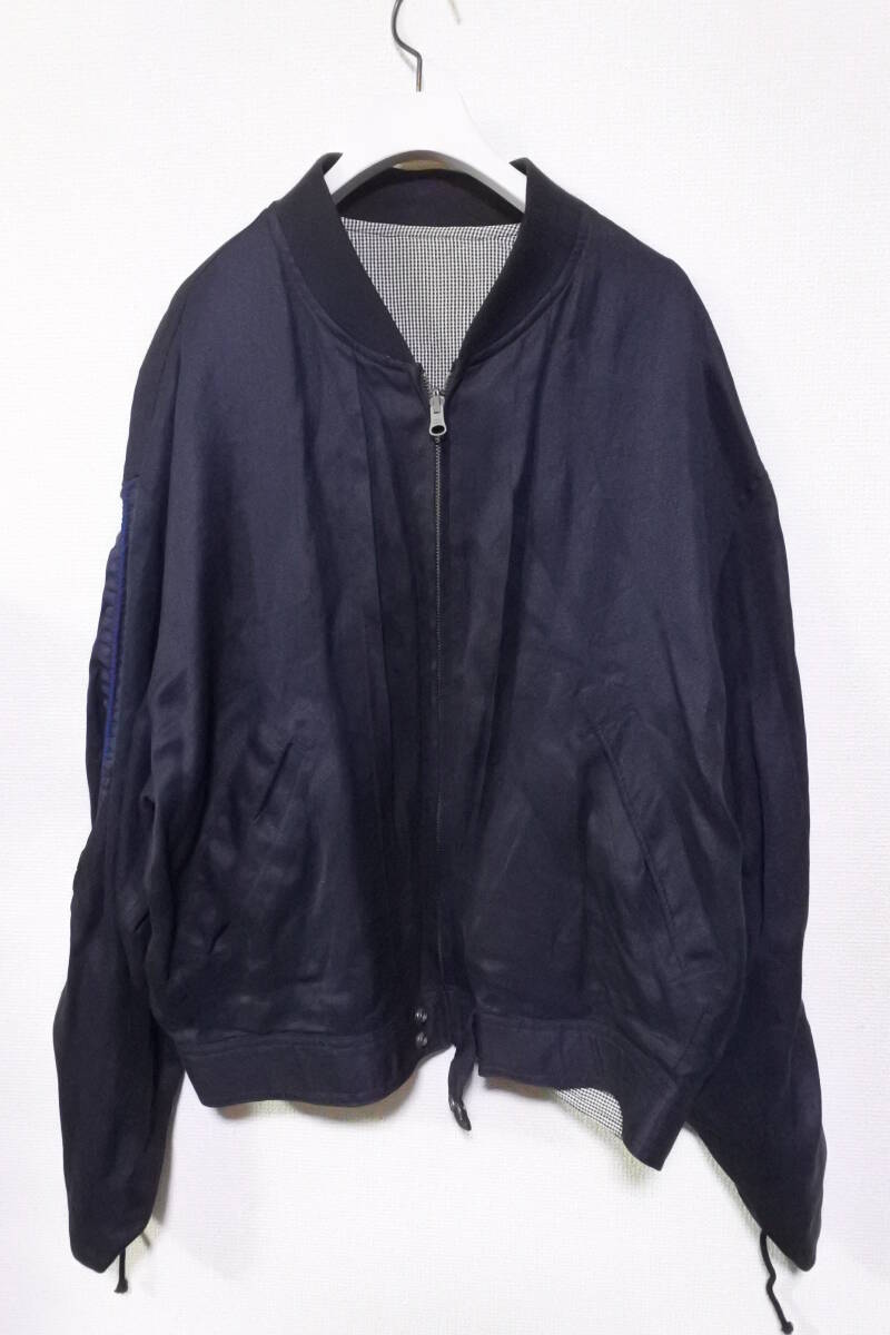 80's COMME CA DU MODE MEN Bomber Jacket size M-L ボンバージャケット リネン×レーヨン アーカイブ拍卖