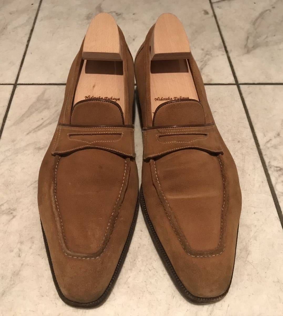 「トゥモローランド別注 ヒデタカフカヤ Hidetaka Fukaya PER TOMORROW LAND」 ローファー イルミーチョ 純正箱・袋・純正シューツリー付き拍卖