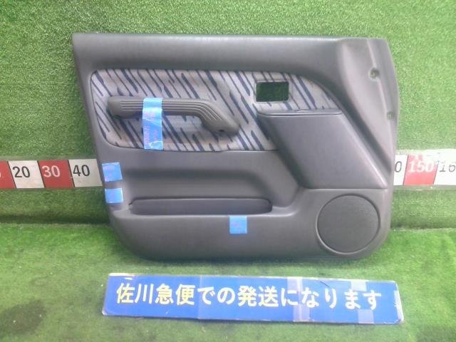 トヨタ 95プラド 90系 ランクル プラド ワイドTX KZJ95W 純正 左 フロント ドア トリム 内張り P/Wスイッチ付 凹み フチ切れ 穴有り 汚れ拍卖