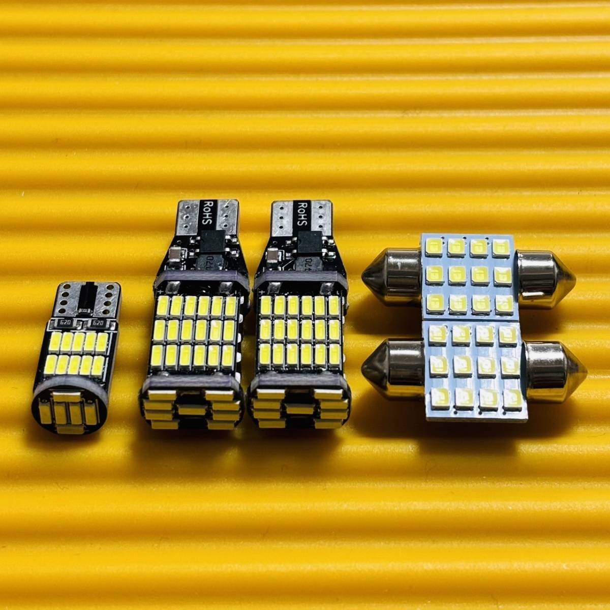 お得セット◇5個セット!MH55S ワゴンRスティングレーハイブリッド T10 LED ルームランプ ナンバー灯 バックランプ ホワイト スズキ拍卖
