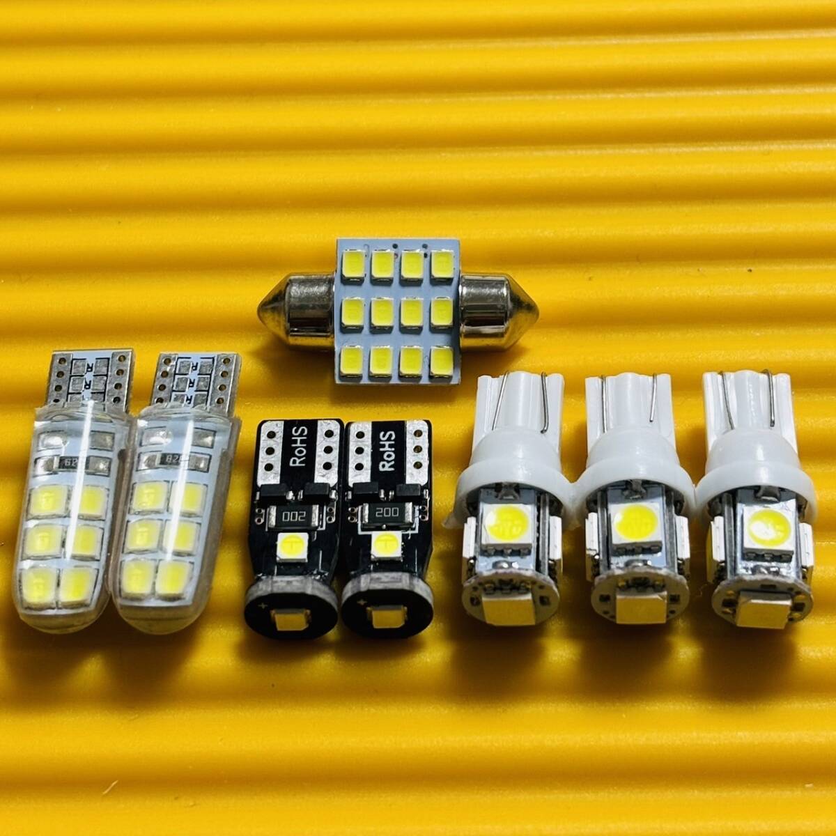 お得セット◇爆光!LA600S LA610S タント T10 LED ルームランプ ポジション ナンバー灯 8個セット ホワイト ダイハツ拍卖