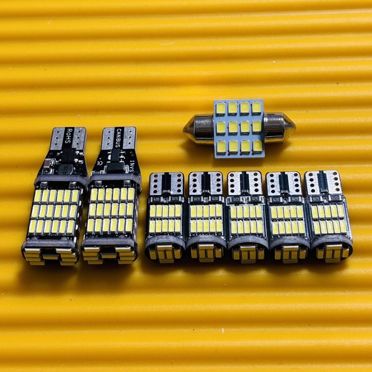 お得セット◇超爆光!タント カスタム LA600S LA610S ルームランプ バックランプ ナンバー灯 8個セット ホワイト ダイハツ拍卖