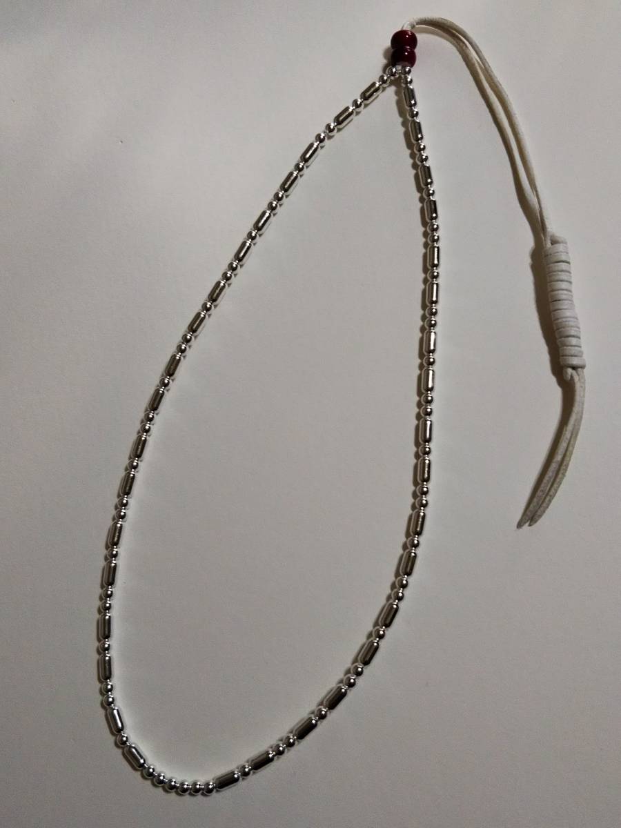 シルバー925 パイプビーズ一連 ネックレス/検索 ゴローズ拍卖