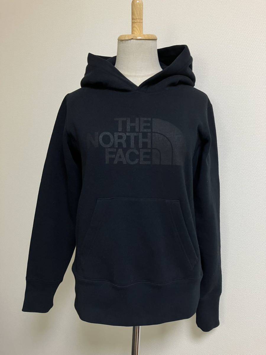 美品★ノースフェイス裏起毛スウェットパーカー★レディースM★ブラック★9742拍卖