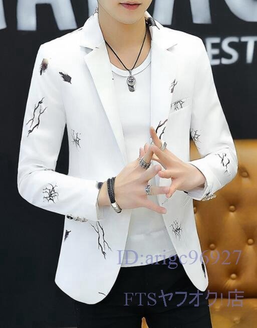 V446☆新品メンズテーラードジャケット ブレザー シンプル カジュアルスーツ ビジネススーツ アウタ 紳士 通勤 M~3XL拍卖