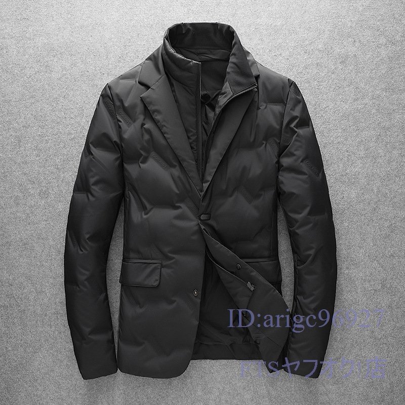 A0355☆新品メンズダウンジャケット ビジネス ブレザー ダウンテーラードジャケット ダウンスーツ ジャンパー M~4XL拍卖