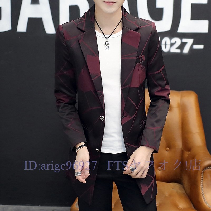 A5627☆新品上質 メンズ ブレザージャケット テーラードジャケット カジュアルスーツ ビジネススーツ 春秋アウター 通勤 紳士服拍卖